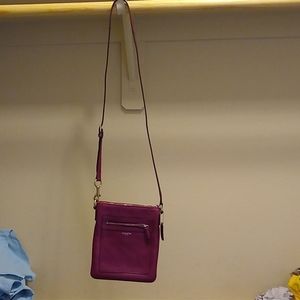 Wine colored Coach purse